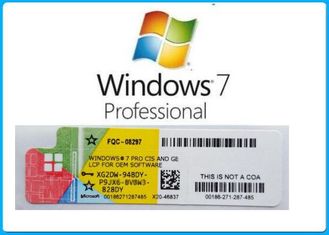 Microsoft 32bit / 64bit COA / Genuine OEM Windows 7 Product Key Codes anti - palsu label